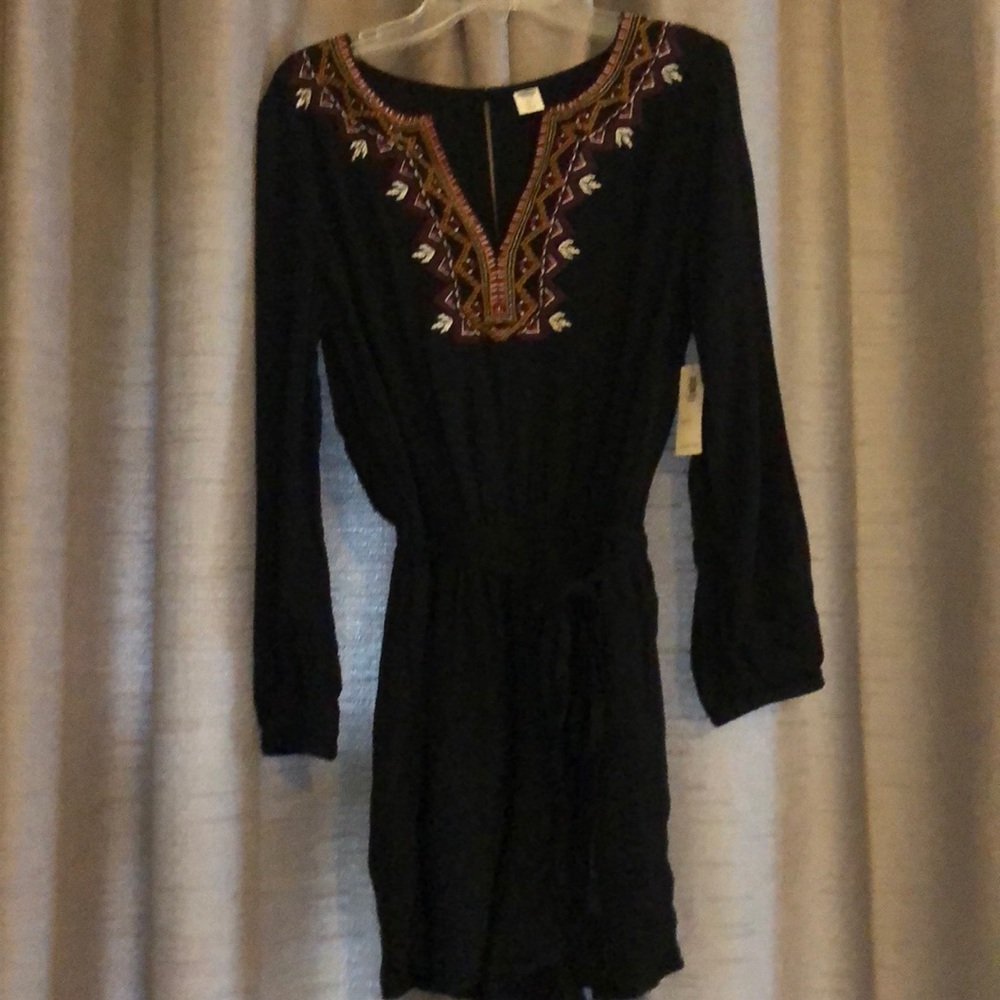 NWT Old Navy Black Long Sleeve Romper Size XS